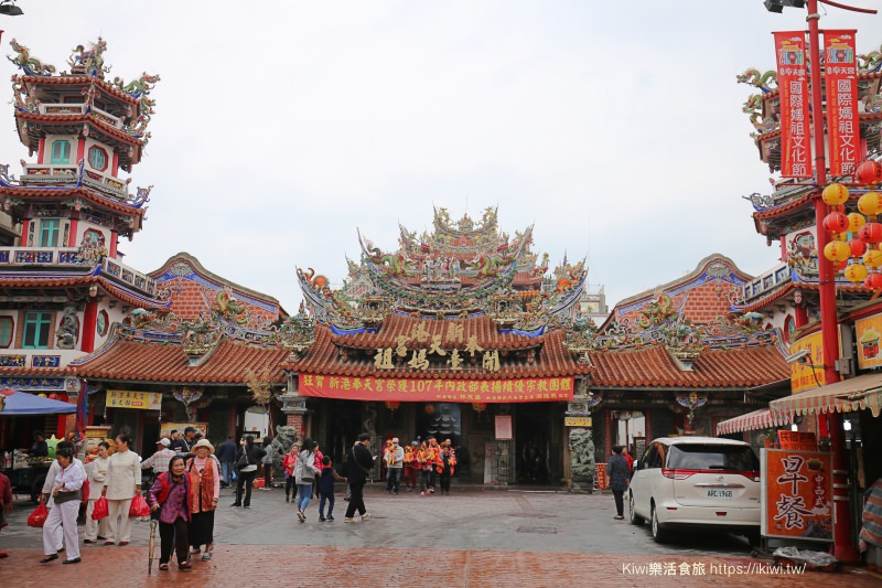 南瑤宮彰化媽笨港進香｜浪漫香路小旅行，新港奉天宮賞桔梗花吃鴨肉羹、溪口鳥仔餅老街巡禮、打卡送媽祖咖啡體驗