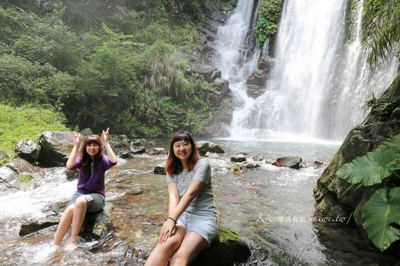 桃園復興幽靈瀑布｜鐵力庫部落裡，拉拉山秘境最壯觀的瀑布群，天然滑水道玩水好地方