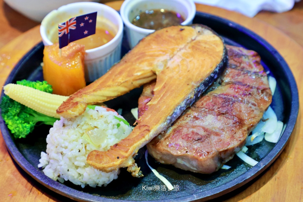 彰化史堤克牛排金馬店.kiwi樂活食旅部落客推薦彰化在地平價牛排.彰化市美食推薦羽下牛排質量好.專人桌邊服務.自助吧無限暢飲.彰化聚會餐廳.近彰化王田交流道周邊美食