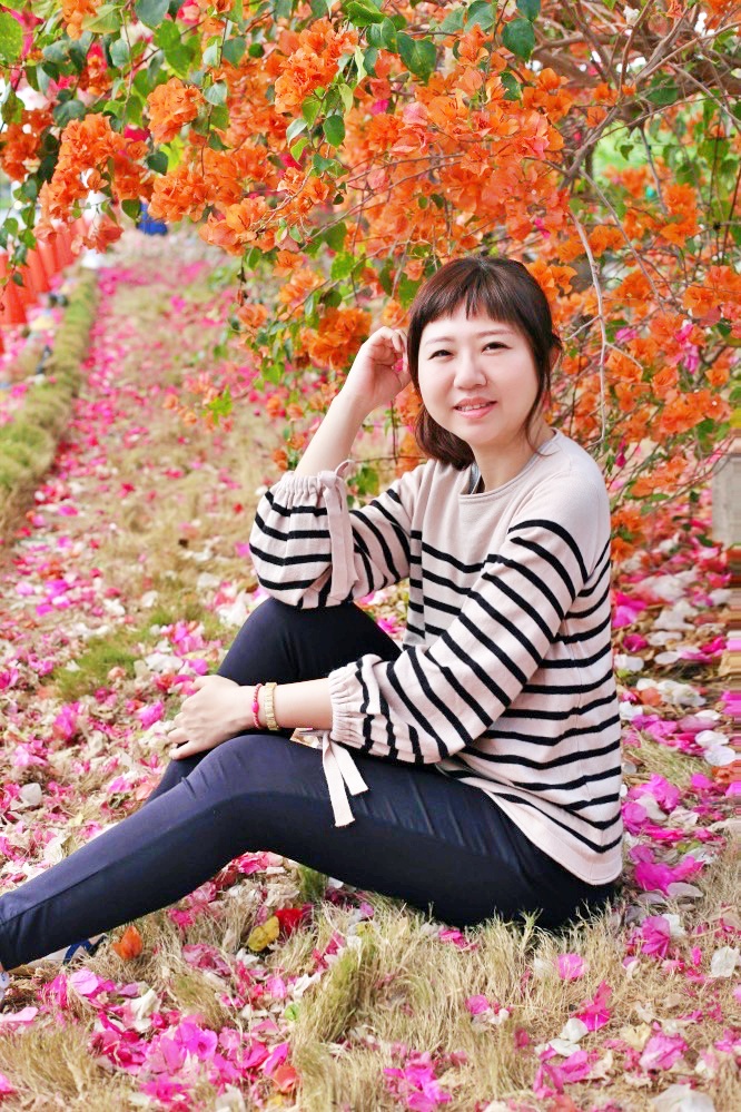 彰化景點田中九重葛花牆.田中景點梅州街草日金道，彰化限定景點.kiwi樂活食旅推薦彰化景點
