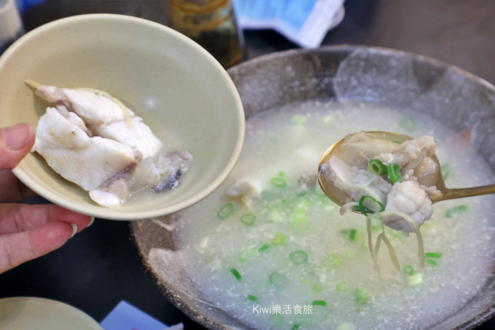 kiwi樂活食旅部落客推薦彰化市美食推薦台南深海鮢過魚湯彰化創始店.彰化現煮魚湯.近彰化魚市場周邊美食、民族路周邊美食.雙人套餐.魚湯.肉燥飯.小菜