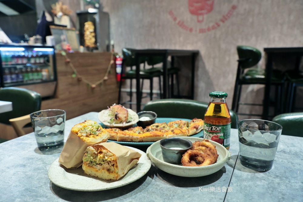 kiwi樂活食旅推薦台中北區波卡多納 BOKA DÖNER.台中必吃土耳其旋轉烤肉餐廳藏巷弄手工披薩.佛卡夏推薦CP值高餐點.寵物友善