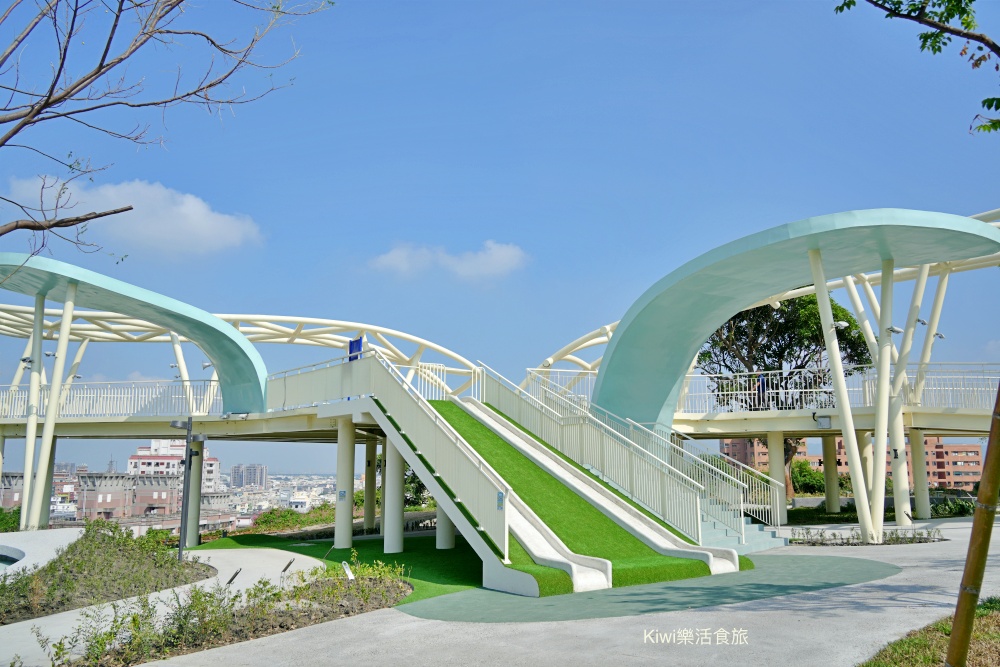 彰化市親子景點天空遊戲場｜Tiffany藍色雲朵遊樂園，彰化網美必訪景點.私房景點.八卦山.天空步道.卦山村美學生活聚落週周邊景點